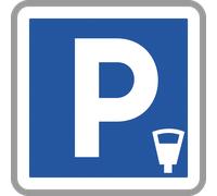 Panneau carré Lieu aménagé pour le stationnement payant 350 Ecolign C1c cl2 - NADIA SIGNALISATION - CAR350E2C1c