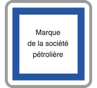 Panneau carré marque distribution carburant 700 Ecolign CE15e cl2 - NADIA SIGNALISATION - CAR700E2CE15e