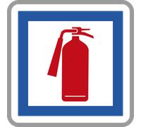 Panneau carré Moyen de lutte contre l'incendie 350 ECOLIGN CE29 cl1 - NADIA SIGNALISATION - CAR350E1CE29