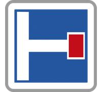 Panneau carré présignalisation impasse 350 Ecolign C13b cl1 - NADIA SIGNALISATION - CAR350E1C13b