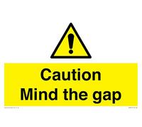 Panneau « Caution Mind the gap » - 300 x 200 mm - A4L