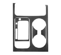 Panneau CD AC Compatible Avec Kia Pour Sedona 2015 2016 Console Centrale Panneau De Changement De Vitesse Décoration Couverture Garniture Voiture Autocollants En Fibre De Carbone(Black)