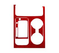 Panneau CD AC Compatible Avec Kia Pour Sedona 2015 2016 Console Centrale Panneau De Changement De Vitesse Décoration Couverture Garniture Voiture Autocollants En Fibre De Carbone(Red)