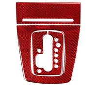 Panneau CD AC Compatible Avec Pour A4 S4 B7 2005 2006 2007 2008 Ensemble De Panneaux De Changement De Vitesse En Fibre De Carbone, Couverture Décorative, Accessoires De Décoration(Red)