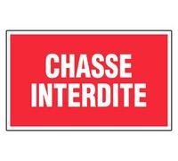 Panneau Chasse interdite - Rigide 330x200mm - 4160122