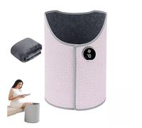 Panneau chauffant électrique avec réglage à 5 vitesses Chauffe-pieds électrique pliable avec système de chauffage entièrement fermé(Pink)