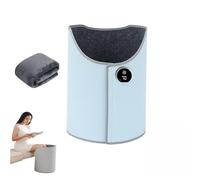 Panneau chauffant électrique avec réglage à 5 vitesses Chauffe-pieds électrique pliable avec système de chauffage entièrement fermé(Blue)