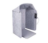 Panneau chauffant gris Radiateur 210 W avec arrêt automatique | Protection contre la surchauffe, radiateur pliable pour bureau intérieur, chauffage électrique pratique et compact