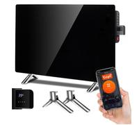 Panneau chauffant - Maclean - MCE536 - 600W - WiFi - Télécommande - Verre noir