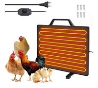 Panneau Chauffant pour Poulets, 160w Chauffage pour Poulailler, Plaque Chauffante Poussin, 55-75 ℃ TempéRature RéGlable, pour Fermes, Poulaillers, Maison, Animaux De Compagnie