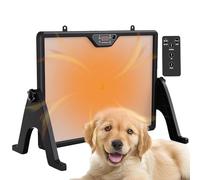 Panneau chauffant radiant pour poules, canards, chiens et chats, chauffage plat pour animaux de compagnie avec fonction minuterie, source de chaleur sûre pour poulailler, grange et utilisation en