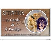 Panneau Chien ou Plaque Dogue-du-Tibet 30 cm