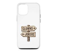 Panneau « Clowns to Left Jokers to Right » coincé au Milieu Coque pour iPhone 12/12 Pro
