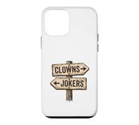 Panneau « Clowns to Left Jokers to Right » coincé au Milieu Coque pour iPhone 12 Mini