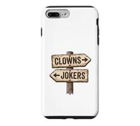 Panneau « Clowns to Left Jokers to Right » coincé au Milieu Coque pour iPhone 7 Plus/8 Plus