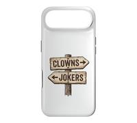 Panneau « Clowns to Left Jokers to Right » coincé au Milieu Coque pour iPhone Air