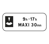 Panneau complémentaire stationnement arrêt 700x700 Ecolign M6c2 cl2 - NADIA SIGNALISATION - PNC700700E2M6c2