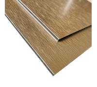 Panneau Composite Aluminium Brossé Or Reversible Or clair Or foncé 3mm 200 x 100 mm