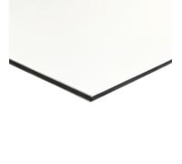 Panneau Composite Aluminium Couleur 3 mm 100 x 100 mm Blanc