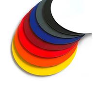 Panneau Composite Aluminium Couleur 3 mm Rond NoirDiamètre 100 mm Diamètre 100 mm