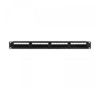 Panneau connecté pour rack 19" 1U, jusqu'à 24 connecteurs RJ45 CAT6 UTP