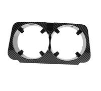 Panneau contrôle carbone Porte-gobelet en fibre de carbone pour console centrale de voiture, accessoire d'intérieur pour Mercedes Benz W205 W213 Film carbone décoratif