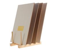 Panneau D’affichage D’échantillons D’ongles, Grand Support | Base Silicone Antidérapante, Rangées Inclinées à 15 Degrés, Surface Lisse Polie, pour Salon Professionnel