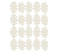 Panneau D’affichage pour Nail Art Ovale Blanc 20 Pièces, Plastique | 20 Pointes par Support, Présentation Ordonnée des Teintes, Usage en Formations et Festivals