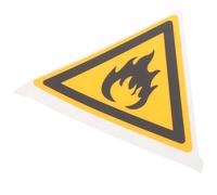 Panneau D’avertissement de Danger Inflammable Pet Jaune 1 Feuille