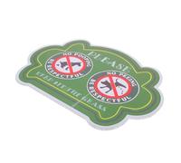 Panneau D’avertissement de Jardin Interdit aux Chiens, Vert Plastique