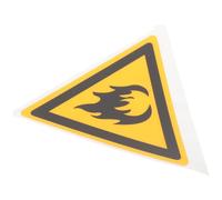 Panneau D’avertissement Inflammable en Pet Jaune, Autocollant