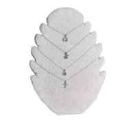 Panneau D Exposition Collier Support noir en velours, organisateur de chevalet, support collier, présentoir chaîne pendentif bijoux, haute qualité(1PC grey)
