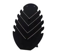 Panneau D Exposition Collier Support noir en velours, organisateur de chevalet, support collier, présentoir chaîne pendentif bijoux, haute qualité(1PC black)