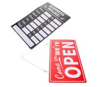 Panneau D’horaires D’ouverture en PVC, Changeable, pour Commerce | Visibilité Solide au Soleil, Installation Facile, pour Portes en Bois, Vitrines, Entrée de Banque