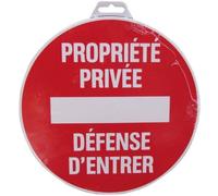 Panneau d’interdiction rond 300mm ''Propriété privée'' - NOVAP - 4061368