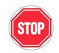 Panneau d’interdiction rond 300mm ''Stop'' - NOVAP - 4060712 Noir G