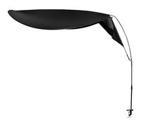 Panneau d’ombre noir en polyester, pour lumière de plafond, réduit l’éblouissement du soleil, limite les courants d’air de clim, panneau de confidentialité avec hauteur réglable et tige à pince