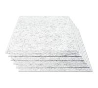 Panneau d'absorption acoustique, 12 pouces x 12 pouces x 0.4 pouces, rembourrage insonorisant pour Isolation des basses Echo, 6 pièces