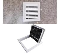 Panneau d'accès à la grille d'aération avec écran - Couvercle ouvert pour un entretien et une installation faciles des vannes de plomberie et de câblage