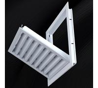 Panneau d'accès à la grille d'aération pour obturateur 15,2 x 22,9 cm, 15,2 x 30,5 cm, 20,3 x 20,3 cm, 20,3 x 20,9 cm, couvercles de filtre de grille et interrupteur à bouton-poussoir pour montage