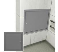 Panneau d'accès à la plomberie de salle de bain avec verrouillage - Porte de plafond métallique étanche for une installation sans joint dans les zones humides (1 pièce)(300x300mm)