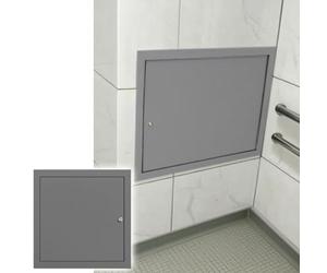 Panneau d'accès à la plomberie de salle de bain avec verrouillage - Porte de plafond métallique étanche for une installation sans joint dans les zones humides (1 pièce)(150x150mm)