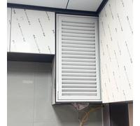 Panneau d'accès à la plomberie en aluminium blanc avec persiennes - Trappe d'inspection plaques plâtre/cloisons sèches - Cache-fil mural - Trou d'accès aux services du système CVC(28x32cm/71x81cm)