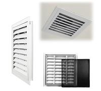 Panneau d'accès à la poussière - 90 x 25 cm - Pour cuisine et bureau - Grille d'aération murale/plafond avec grille anti-déformation - Trappe d'inspection facile - Design durable