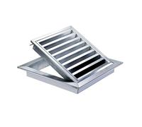 Panneau d'Accès à Persiennes en Acier Inoxydable 304, Porte de Révision Ventilée pour Cloison Sèche, Grille d'Aération pour Plomberie, CVC et Salle de Bain(20x28in(51x71cm))