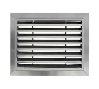 Panneau D'Accès À Persiennes En Acier Inoxydable 304 Porte De Révision Ventilée Pour Cloison Sèche Grille D'Aération Pour Plomberie CVC Et Salle De Bain(12x12in/30x30cm)(55x55cm/21.6x21.6in)
