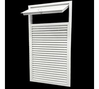 Panneau d'accès à persiennes pour cloison sèche, cadre en acier inoxydable, système d'aération d'inspection de porte îlot dissimulé, grille d'aération intérieure et extérieure en aluminium pour