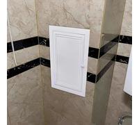 Panneau d'accès au drain de salle de bain blanc antirouille 45,7 x 76,2 cm Grande porte d'inspection encastrée pour siphon de grenier, installation facile