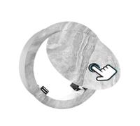 Panneau d'accès au plafond for cloisons sèches, trappe d'inspection magnétique, couvercle de trappe de service, couvercle métallique d'inspection for câbles réseau de(Light grey,Dia 200mm/7.9in)