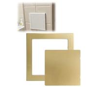 Panneau D'accès Auto-adhésif, Couvercle À Décoller Et Coller Sans Perçage for Murs, Tuyaux, Carreaux Cloisons Sèches-couvercle Polyvalent Peindre(Gold,18.5x24cm/7.3x9.4in)